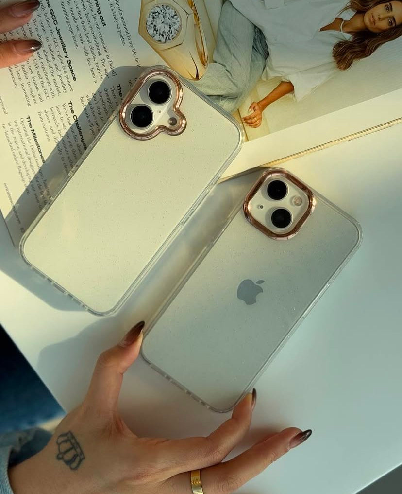 • NEWEST CRYSTAL TRANSPARENT SHIMMER CASE •
