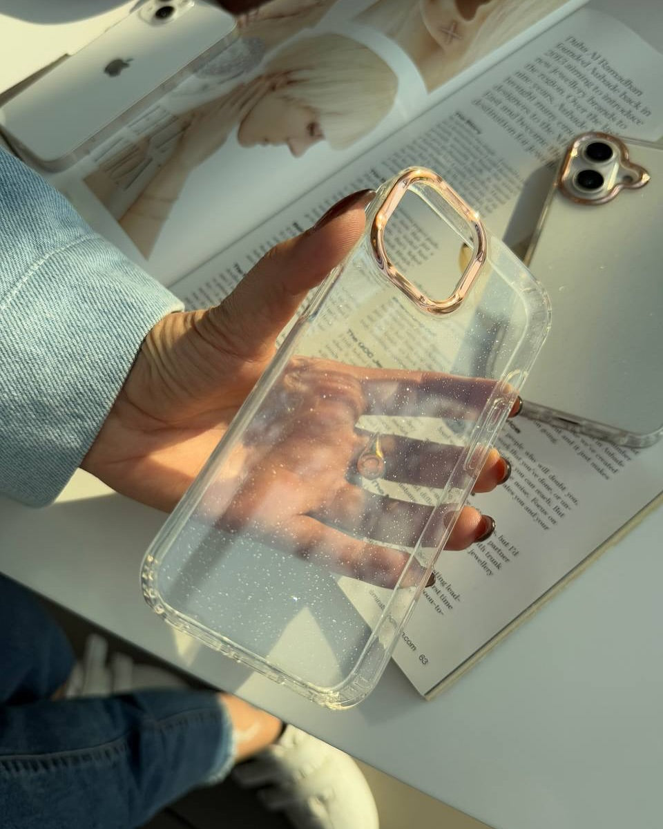 • NEWEST CRYSTAL TRANSPARENT SHIMMER CASE •