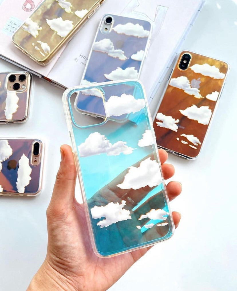 • NEWEST CLOUD HOLOGRAPHIC CASE •