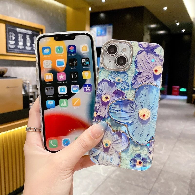 • FLORAL CASE WITH LENS •