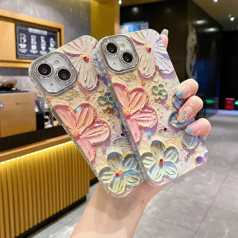• FLORAL CASE WITH LENS •