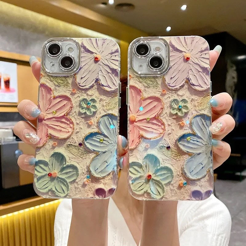 • FLORAL CASE WITH LENS •