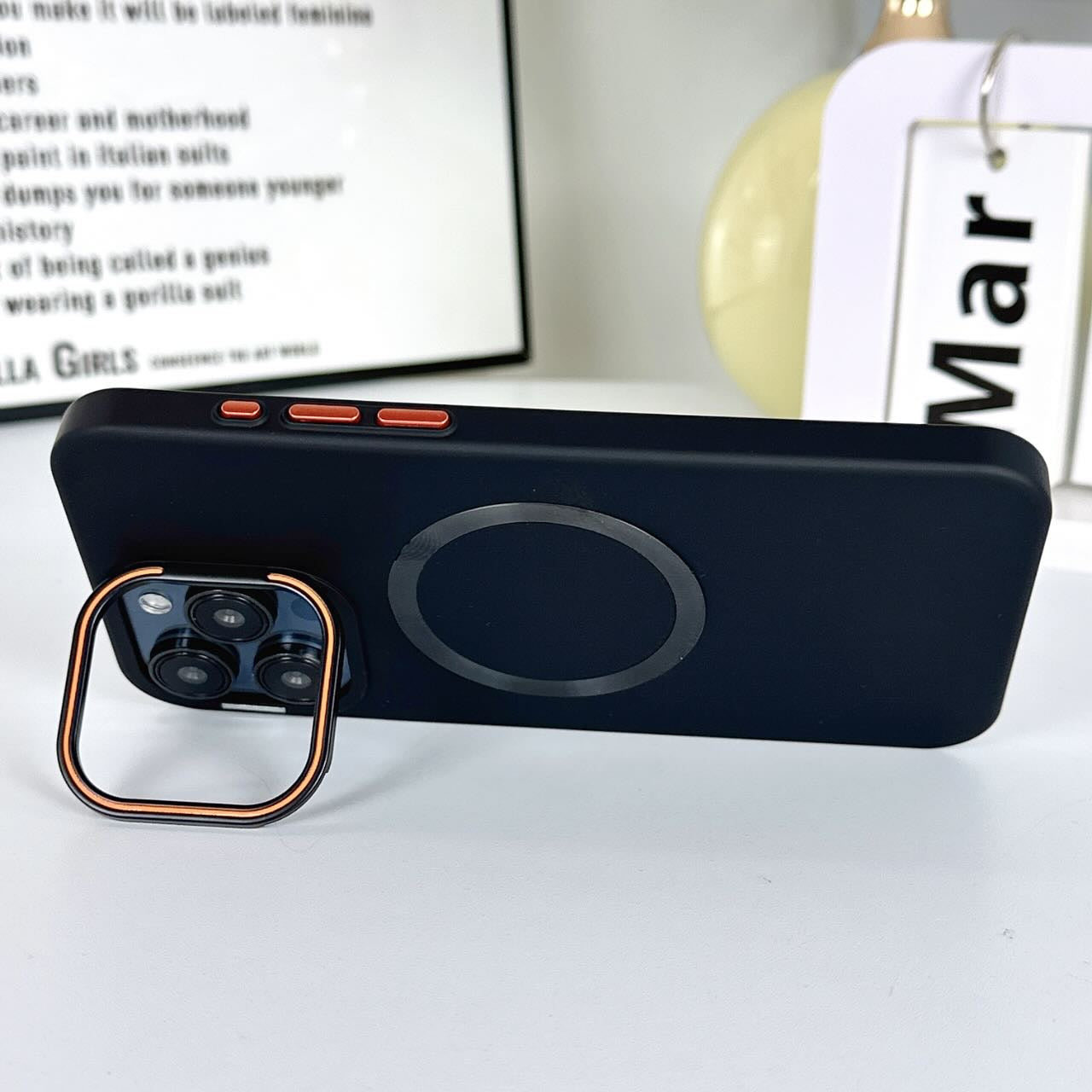 • NEWEST MATTE MAGSAFE CASE WITH LENS •