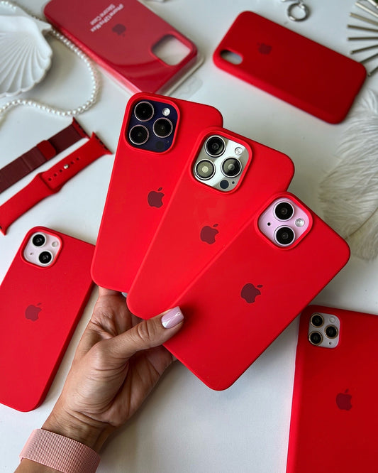 • RED APPLE SILICONE CASE •