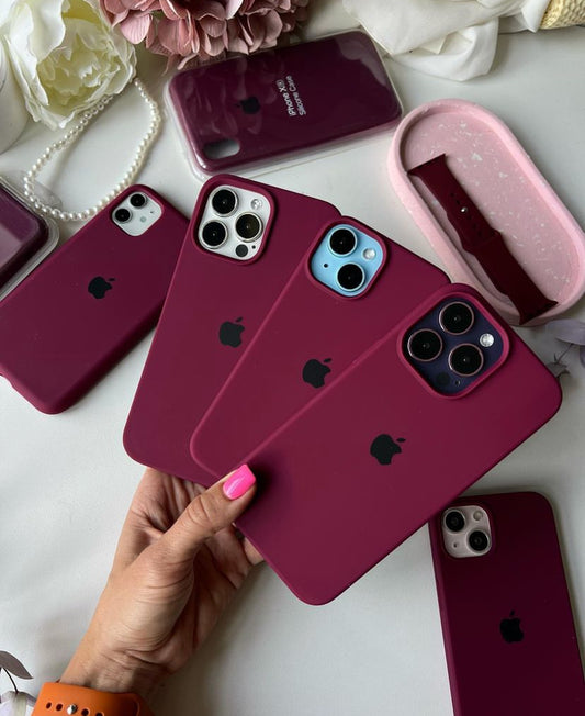 • PLUM APPLE SILICONE CASE •
