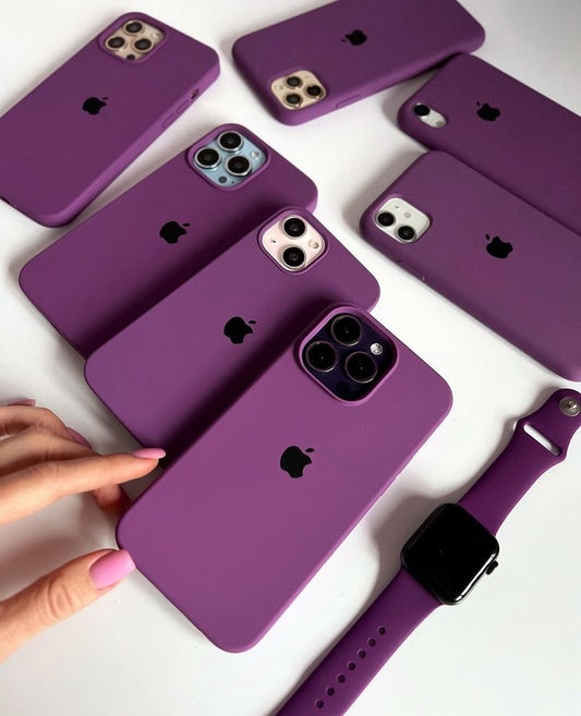 • PURPLE APPLE SILICONE CASE •
