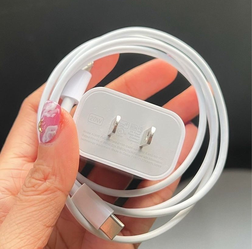 20W Iphone Adapter With Cable