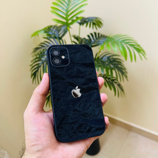 Crushed Black Velvet Case - IP 11 - to - 17 Pro Max