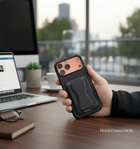 Leather Texture Card-Wallet Case 3-in-1